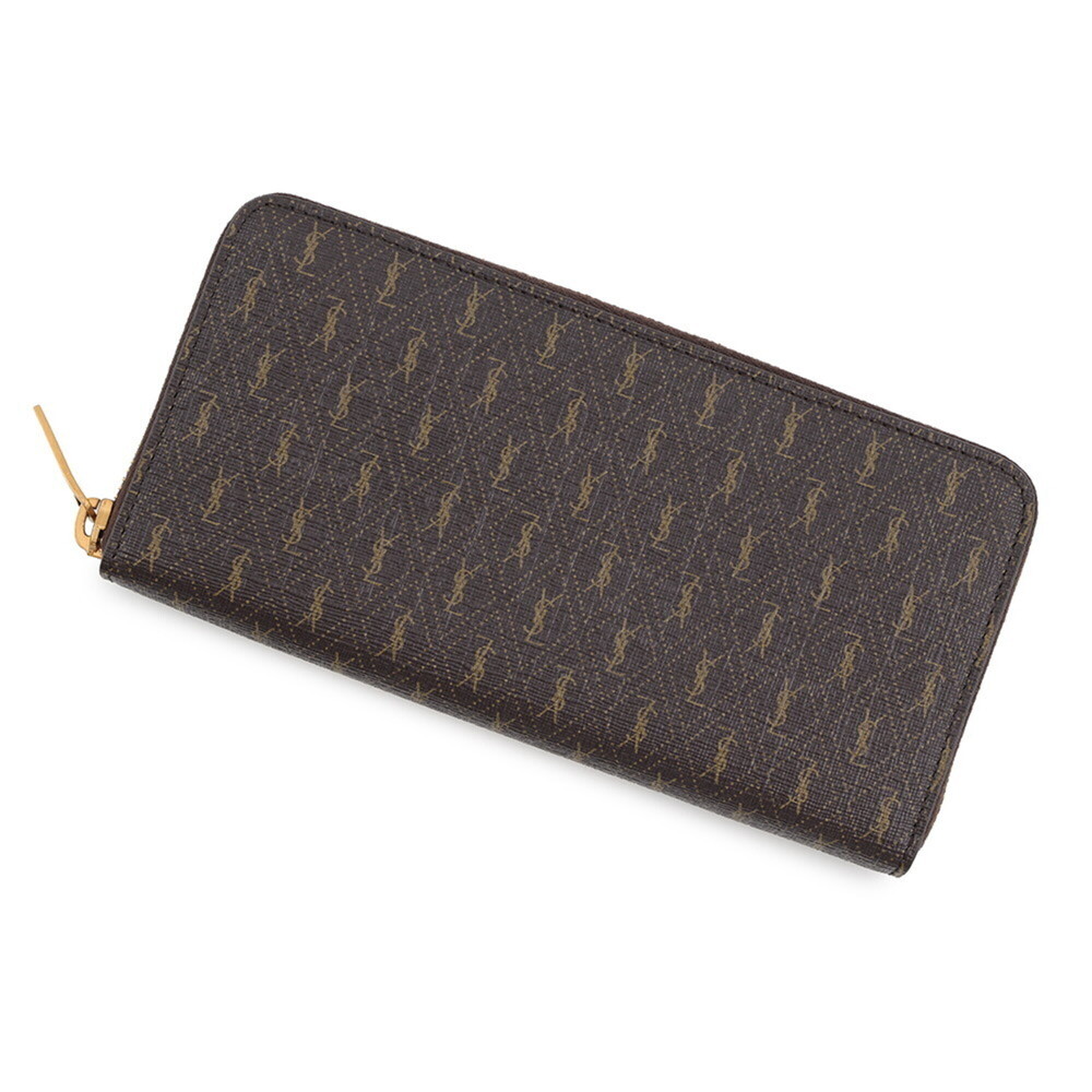 Yves Saint Laurent Saint Laurent Paris Long Wallet Le Monogram Zip Around Lea...